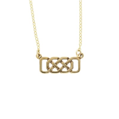 Bronzen Josephine-knoopketting(BZP1001)