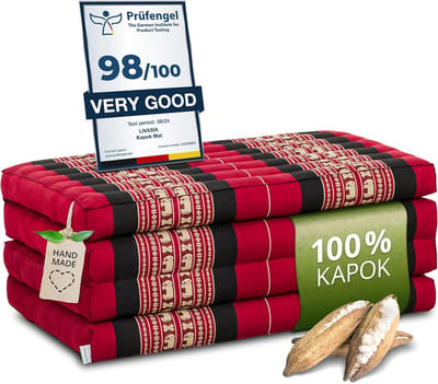 Duurzame klapmatras 200x80 cm - Ecologische gastenmatras voor yoga en buitengebruik