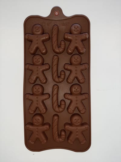 Eizook Chocolade - Fondant vorm met gingerbread mannetjes - shrek poppetjes