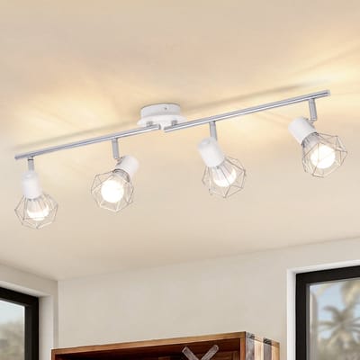 NETTLIFE Opbouwspot - Moderne Plafondspot | Spotje - 4 lichts - E14 - L 710 mm - WIt- Keuken | Woonkamer | Slaapkamer-excl. lichtbron