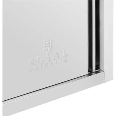 RVS wandkast - 1500 x 400 x 500 mm - 75 kg laadvermogen per compartiment - Royal Catering RCAT-150/40/50-C