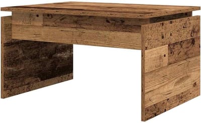 Salontafel - Bijzettafel Koffietafel - Woonkamer Meubel - Bewerkt Hout Kwaliteit - 68x50x38 cm - Oud Houtkleurig