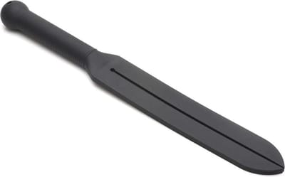 XR Brands AH076-BLACK - Stung Silicone Tawse - Black