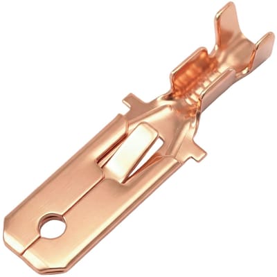 Dailygoody - Spade Fast Splice Crimp Terminal - 6.3mm - 100 Stuks - Geschikt voor 1 mm² tot 1.5 mm² - Koper - Non Insulated