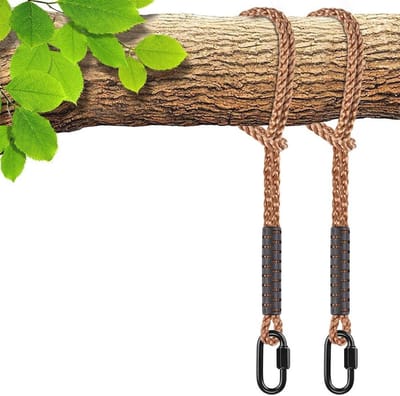 Hammock Straps en Hangende Touwen Set voor Buitenspeelplaatsen - Draagvermogen tot 454 kg, 2.4 Meter, 2 Stuks