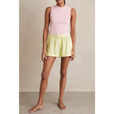 Reiss Waistband Boxer Short Lemon Yellow Größe: XS | Kurze Sporthosen Outlet | Damen | Gelb