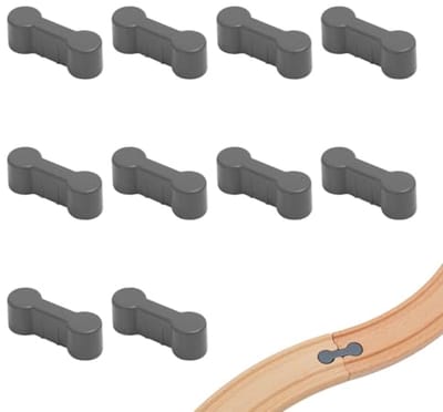 Houten Spoorbaan Accessoires - 10 Stuks Zwart