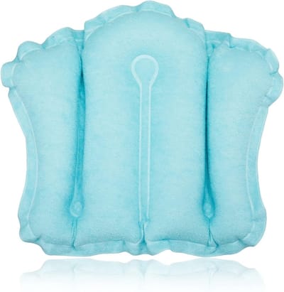 Dailygoods- Badkussen Opblaasbaar - Neksteun - Zuignap - Zacht - Comfortabel - 51 x 38 cm - Badkussens