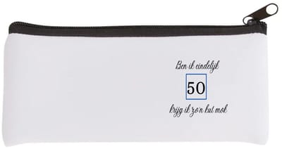 Akyol - ben ik eindelijk 50 krijg ik zo'n kut mok Etui - Hoera 50 jaar - mama papa - verjaardag 50 jaar - cadeautje - geschenk - 20 bij 9 cm