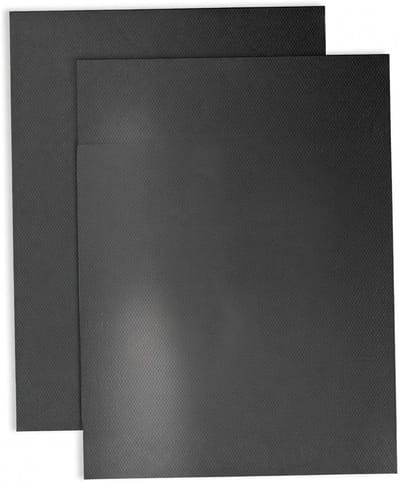 Famanu – Extra grote grillmat - 2 stuks - anti-aanbaklaag - grill- en bakmatten voor gas - houtskool - oven en elektrische grills - herbruikbare hittebestendige ovenmatten - essentiële barbecue-accessoires