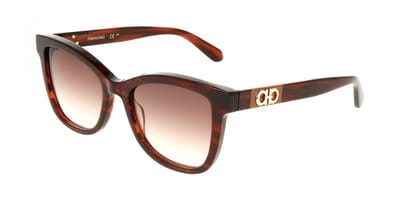 Ferragamo SF2108S Striped wine 54/19/145 WOMAN Zonnebrillen