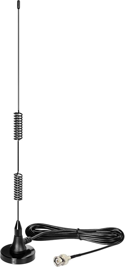 Magnetische basisantenne 20-1300 MHz HF VHF UHF tweerichtings amateurradioantenne BNC mannelijk compatibel met Uniden Bearcat Whistler Radio Shack