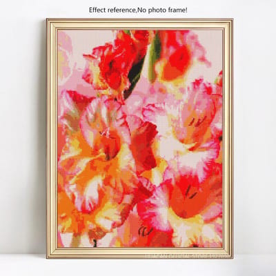 Peinture Diamant 5D DIY Fleur Broderie Vente Photos de Strass Affichage Complet Diamant 20X30 red