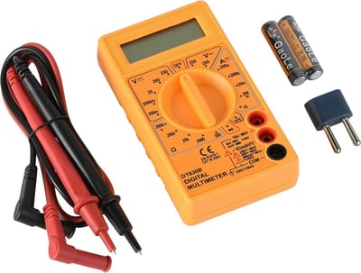 Digitale Multimeter - Spanning Tester - Elektrische Metingen - Automatische Bereikinstelling - 5 Functies - Geel