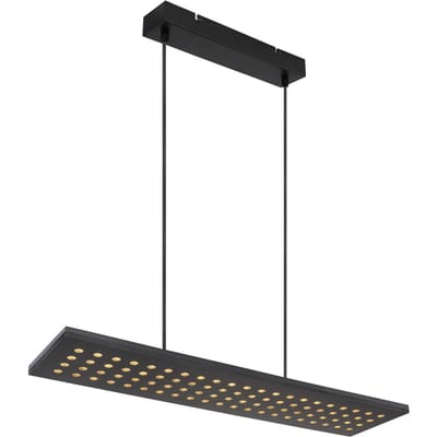 Globo LED hanglamp Dolores, mat zwart/zwart