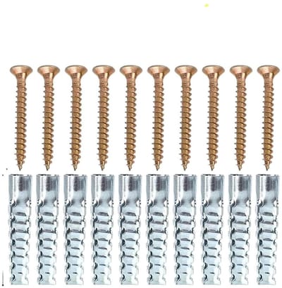 Expansieschroef sets - Holle wand pluggen - Vaste bevestiging - Hoge houdkracht - 20 sets - Zilver