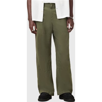 AllSaints Depot Trouser Khaki Green Taglia: W28 | Pantaloni Outlet | Uomo | Marrone