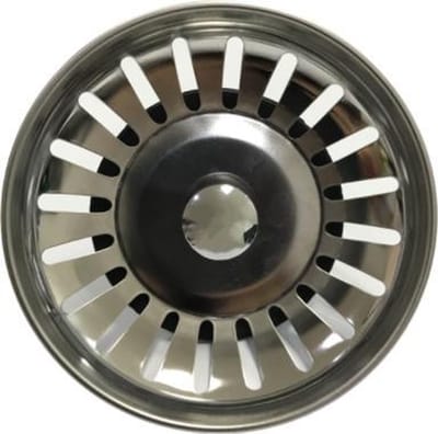 FSW-Products - RVS Gootsteen Afvoerplug voor Keuken en Wasbak - Zilverkleurige Korfplug - Ontstopper - 1 Stuk