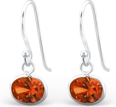 Montebello Oorbellen Cara Orange - 925 Zilver E-Coating - 9x20mm