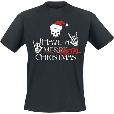 Sprüche - Fun T-shirt - Have A Metal Christmas - S tot 4XL - voor Mannen - zwart