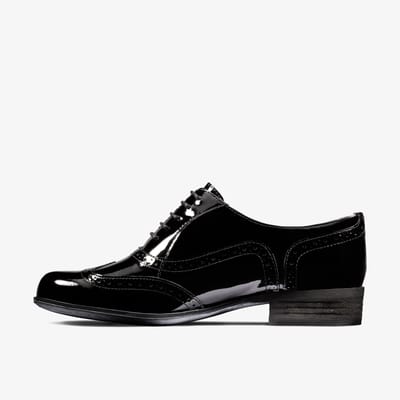 Hamble Eiken Zwarte Lak Schoenen