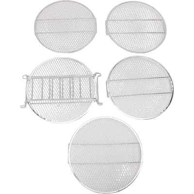 Support Déshydrateur 5 Étages Compatible avec Foodi 6.5qt 8qt Rack Déshydrateur Empilable en Acier Inoxydable L(for 6.5-9kg)