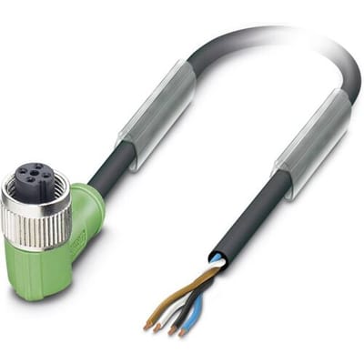 Phoenix Contact 1693526 Sensor/actuator connector, geassembleerd M12 Aantal polen (sensoren): 4 Bus, haaks 3.00 m 1 stuk(s)