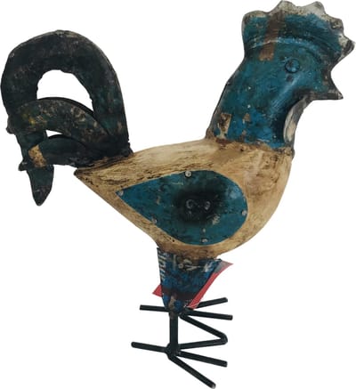 Haan - hout en ijzer H22  - gerecycled - trendy