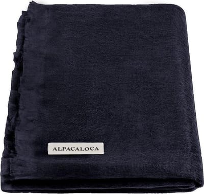 Alpaca Loca Enkelzijdige Sjaal - 200 x 65 cm - Donkerblauw