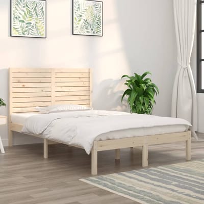 vidaXL - Bedframe - massief - hout - 120x190 - cm