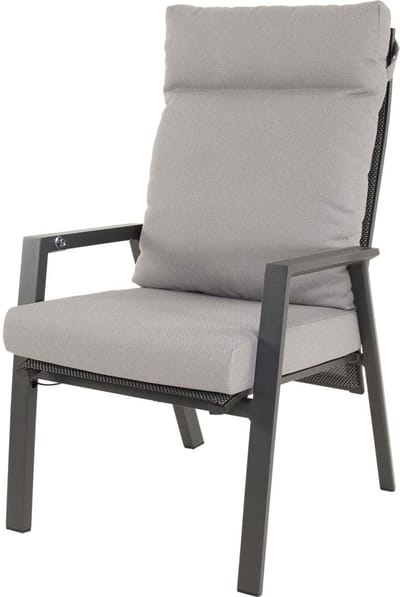 Lesli Living - Bistrostoel Malik - Grijs - 65x75x105cm - Set van 2