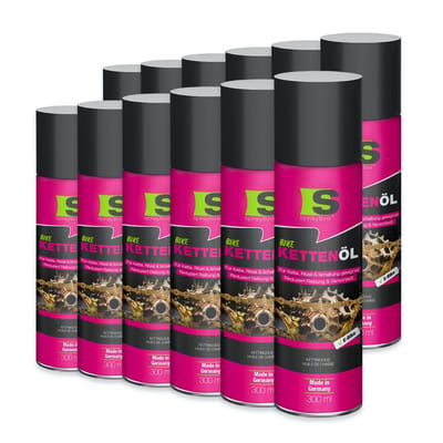 Spraytive 12x 300ml kettingolie – fiets smeermiddel voor ketting en aandrijving – vermindert wrijving en beschermt tegen roest en vocht