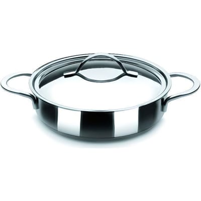 Ibili 605332 Noah Plat rond Inox 32 cm avec couvercle 605332