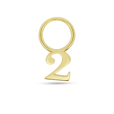 New Bling - 9NBG-O157-2 - 14K geelgoud – Bedel – Nummer 2