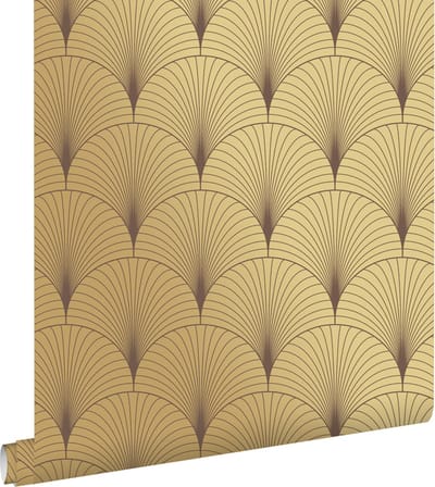 ESTAhome behang art deco motief goud - 53 cm x 10.05 m - 139782