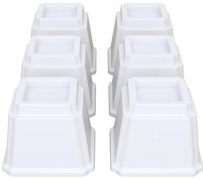 Bedverhogers 10 cm voor meubels - set van 6, zware kwaliteit