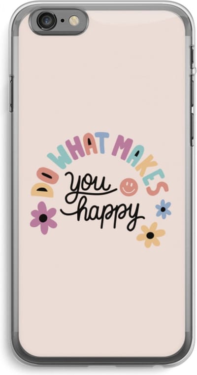 Case Company® - Hoesje geschikt voor iPhone 6 PLUS / 6S PLUS hoesje - Happy days - Soft Cover Telefoonhoesje - Bescherming aan alle Kanten en Schermrand