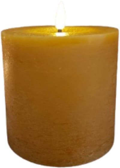 Countryfield led kaarsen met timer | amber | D.10 H.10cm | led kaars | led-kaarsen | stompkaars - led kaarsen met flikkerende vlam - led stompkaars