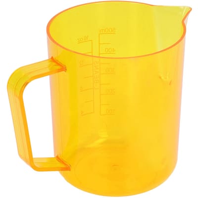 Pichet à Lait 600ml Tasse Acrylique Pichets à Lait pour Faire du Café Jaune L jaune