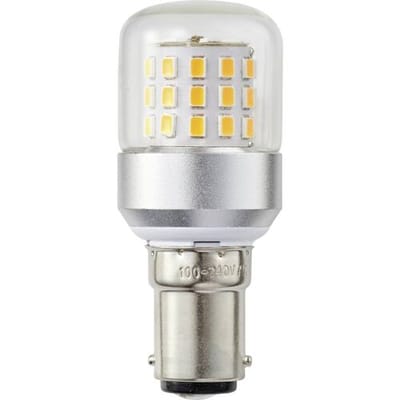 TRU COMPONENTS TC-14124716 LED-signaallamp Geel Cilinder BA15d 100 V/AC, 240 V/AC 355 lm