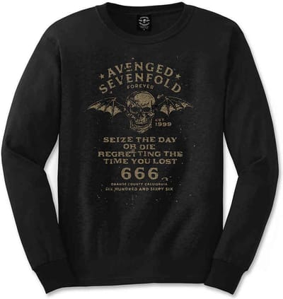 Avenged Sevenfold - Seize The Day Longsleeve shirt - S - Zwart
