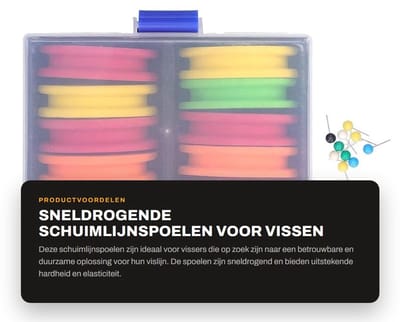 Dailygoods- Schuimwikkelplank Sneldrogend - Visschuim - Slijtvast - Duurzaam - Lichtgewicht - Hoogwaardig ABS-kunststof - Visgerei