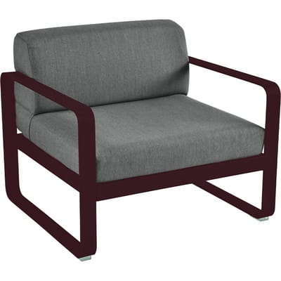 Fermob BELLEVIE fauteuil - B9 zwarte kers - A3 grafietgrijs