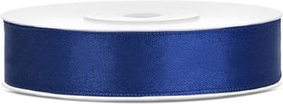 Luxe sierlint of cadeaulint - donkerblauw - 12 mm x 25 meter - satijn - Hobby - Decoraties - Inpakken