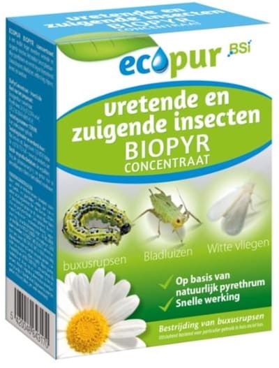 BSI Ecopur Biopyr tegen bladluizen concentraat (30 ml) - Krachtige Insecticide - Met gratis cheatsheet