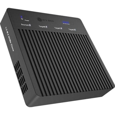 ICY BOX IB-4013MCL-C4 USB-C 4 M.2 PCIe NVMe Kloonstation Met clone-functie