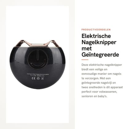 Dailygoods - Elektrische Nagelknipper met Geïntegreerde Nagelvijl