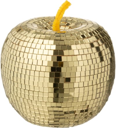 J-Line decoratie Appel Spiegel Schuim - kunststof - goud - large