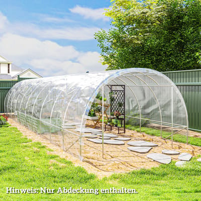 MODFU - Kasfolie - Waterdicht En Uv-Beschermend - Voor Buiten - Polypropyleen - Transparant - 7 X 8 M