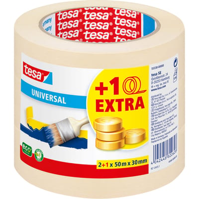 tesa schilderstape Professional - schilderstape van dun washi-papier voor bijzonder nauwkeurig maskeren tijdens schilderwerkzaamheden - voor binnen en buiten - 50 m x 30 mm